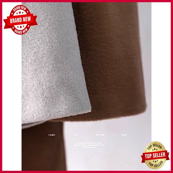 Oversized Wool Blend Trench Coat Long Double Breasted Winter Overcoat - Picture 2 of 6